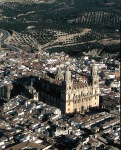 Luftaufnahme der Kathedrale von Jaen