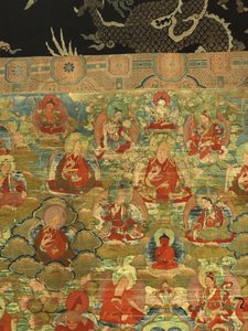 Detail des Dritten Panchen Lama Losan Penden Yeshe von School Tibetan