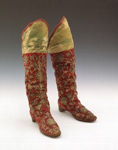Paar Männerstiefel, Bokhara, frühes bis mittleres 19. Jahrhundert