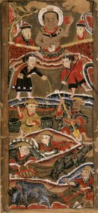 König Hang Trong, landwirtschaftliches Genie, 70x35 Papier, Hanoi Museum der Schönen Künste.