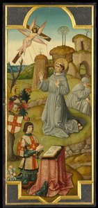 St. Franziskus empfängt die Stigmata; (verso) Christus im Garten Gethsemane, ca. 1470
