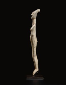 Kykladische liegende Frauenfigur, Namensstück des Schuster-Meisters, Frühe Kykladische II, ca. 2400 v. Chr.