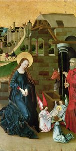 Anbetung des Jesuskindes (Seitenflügel eines Triptychons)