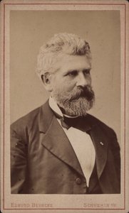Porträt des Cellisten und Komponisten Georg Goltermann, 1824-1898, ca. 1880 von Schwerin . Photo studio Edmund Behncke