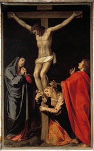 Kreuzigung mit Jungfrau, Maria Magdalena, Johannes dem Evangelisten