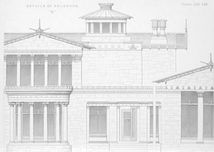 Außendetailansicht von Holmwood, Glasgow