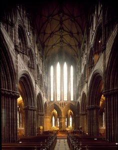 Gotische Kunst: Innenansicht der Kathedrale von Glasgow