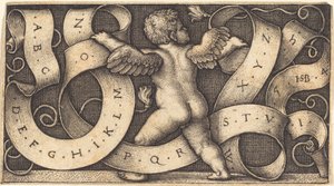 Genius mit Alphabet von Sebald Beham