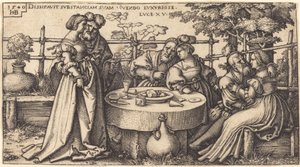 Der verlorene Sohn verschwendet sein Vermögen