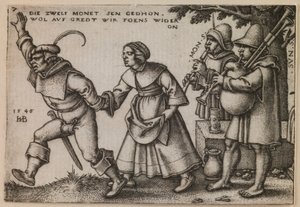 „Das Jahresende“ aus der Serie „Das Bauernfest oder Die zwölf Monate“ von Sebald Beham