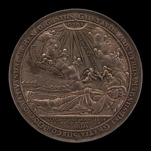 Tod von Gustav II. Adolf, 1594-1632, König von Schweden 1611 [Vorderseite], 1634