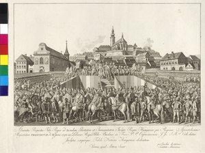 Krönung von Kaiser Franz II. zum König von Ungarn in Budapest am 6. Juni 1792