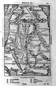 La course du Nile - in „Cosmographia“ von Sebastiano Munster von Sebastian Munster