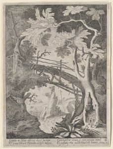 Felsige Landschaft mit der Versuchung Christi