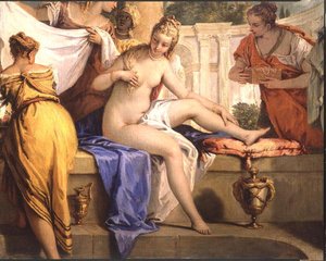 Bathseba beim Baden, ca. 1725 (Detail) von Sebastiano Ricci