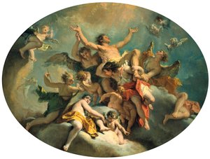 Die Verherrlichung des heiligen Sebastian, spätes 17. - frühes 18. Jahrhundert von Sebastiano Ricci