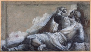 Ein liegender Apostel von Sebastiano del (c.1485 1547) Piombo