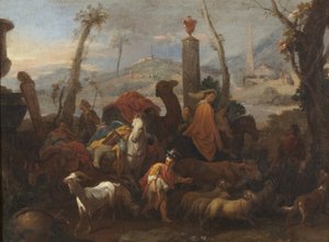 Jakobs Reise und die Säule von Bethel, ca. 1640