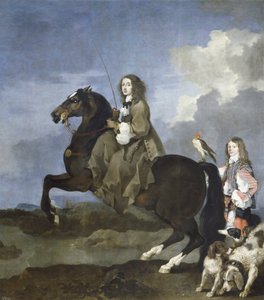 Christina von Schweden zu Pferd von Sébastien Bourdon