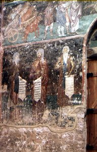 Detail aus der Dormition der Jungfrau von Serbian School