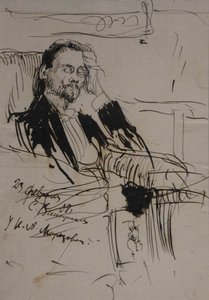 Porträt von Alexey Alexandrovich Bakhrushin 1865-1929, 1908