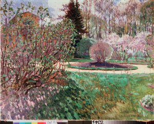 Ein Garten, Frühling von Sergei Arsenevich Vinogradov