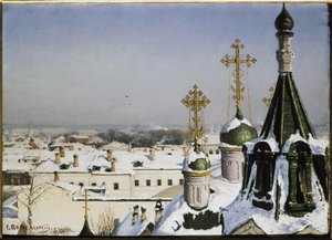 Blick aus dem Fenster der Moskauer Schule für Malerei, Bildhauerei und Architektur