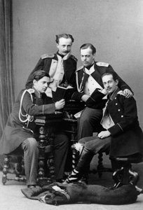 Großherzöge Alexander Alexandrowitsch und Wladimir Alexandrowitsch von Russland, um 1870-1875