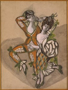 Kostümentwurf für das Theaterstück Die Hochzeit des Figaro von P. de Beaumarchais, 1915