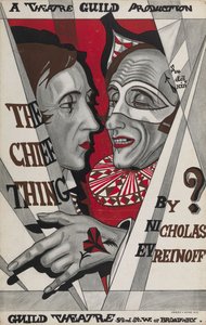 Plakat für Das Hauptding, Stück von Nikolai Evreinov