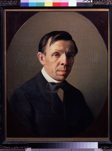 Porträt des Künstlers Sergey K. Zaryanko. Gemälde von Alexei Mikhailovich Kolesov (1834-1902), Öl auf Leinwand. Russische Kunst, Porträt des 19. Jahrhunderts. Staatliche Tretjakow-Galerie