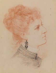Porträt einer Frau von Severin Falkman