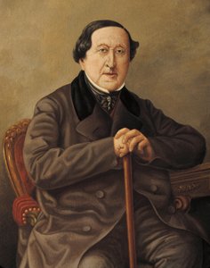 Porträt des italienischen Komponisten Gioacchino Rossini von Severini Severini