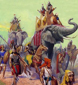 Hannibals Elefanten von Severino Baraldi