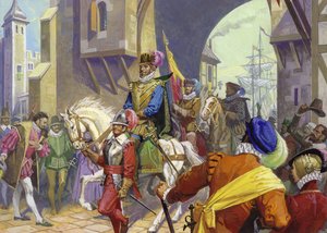 Sir Francis Drake kommt in Plymouth an von Severino Baraldi