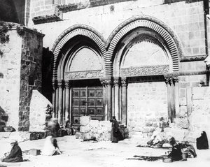 Eingang zur Grabeskirche, 1865