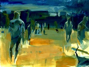 Figuren im Park, 2024 von Shaun Carey