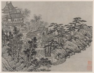 Zwölf Ansichten des Tigerhügels, Suzhou: Wolkenkletterpavillon