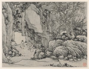 Zwölf Ansichten des Tigerhügels, Suzhou: Die Schwertquelle, Tigerhügel, nach 1490