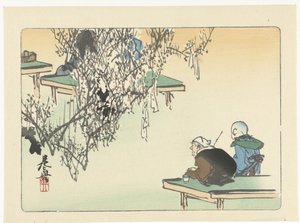Bewunderung der Pflaumenblüte von Shibata Zeshin