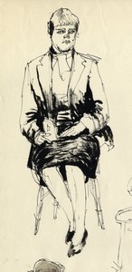 Sitzende Frau, 1953 von Shirley Markham