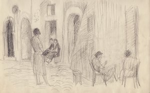 Straßenszene, Italien, ca. 1950