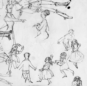 Studie für Tanzklasse, ca. 1950