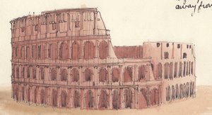 Das Kolosseum, Rom, Italien, 1951 von Shirley Markham