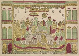 Rama und Sita im Königspalast