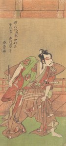 Ichikawa Danjuro V 1741-1806 mit Schwert und Fächer, 1771 von Shunsho