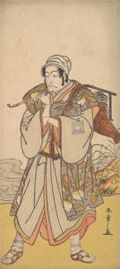 Der Schauspieler Danjuro III als wandernder Händler, 1726-1792 von Shunsho