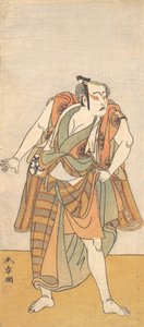 Der erste Bando Mitsugoro als unbewaffneter Mann, 1774 oder 1775 von Shunsho