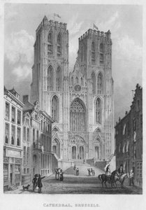 Kathedrale, Brüssel, 1850