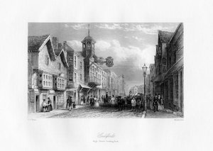 Guildford High Street, Guildford, Surrey, 19. Jahrhundert von Shury and Son